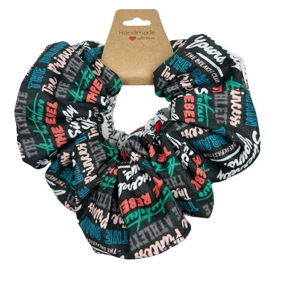 Scrunchies 2-Pack Handmade Breakfast Club & Ren and Stimpy - Picture 1 of 4